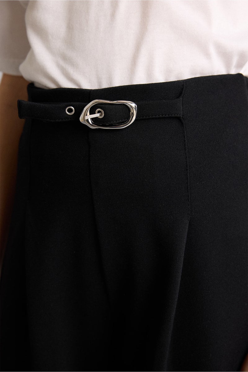 ديفاكتو بنطلون بناتي وايد ليج برجل واسع - Image 4